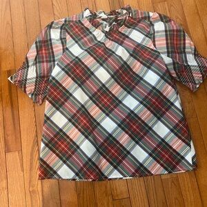 J. Crew Holiday Plaid Poplin Shirt